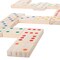 Hey! Play! Giant Wooden Dominoes Set 28 Large Tiles 5.3 X 2.6 Inches Pine Wood
